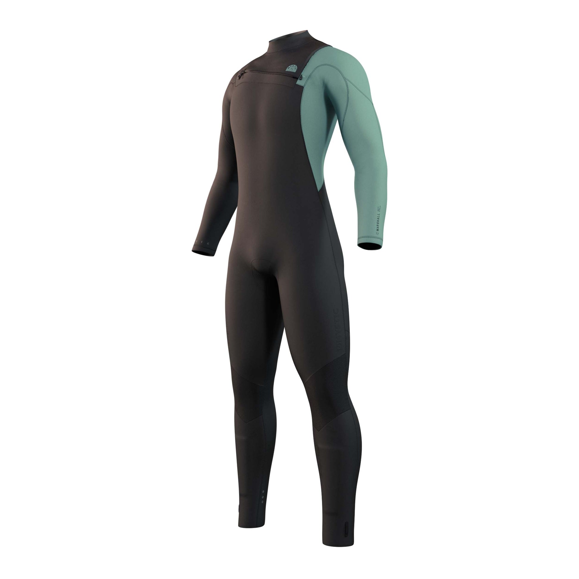  Mystic MARSHALL 5/3 GBS Front Zip Wetsuit - Black/Green