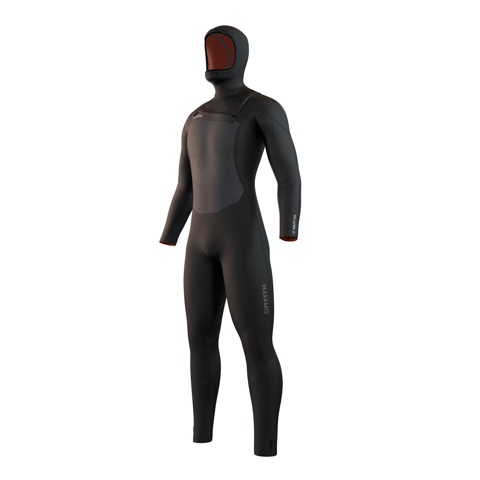  Mystic Voltt Hooded 6/4/3mm Front-Zip Fullsuit Wetsuit - Black