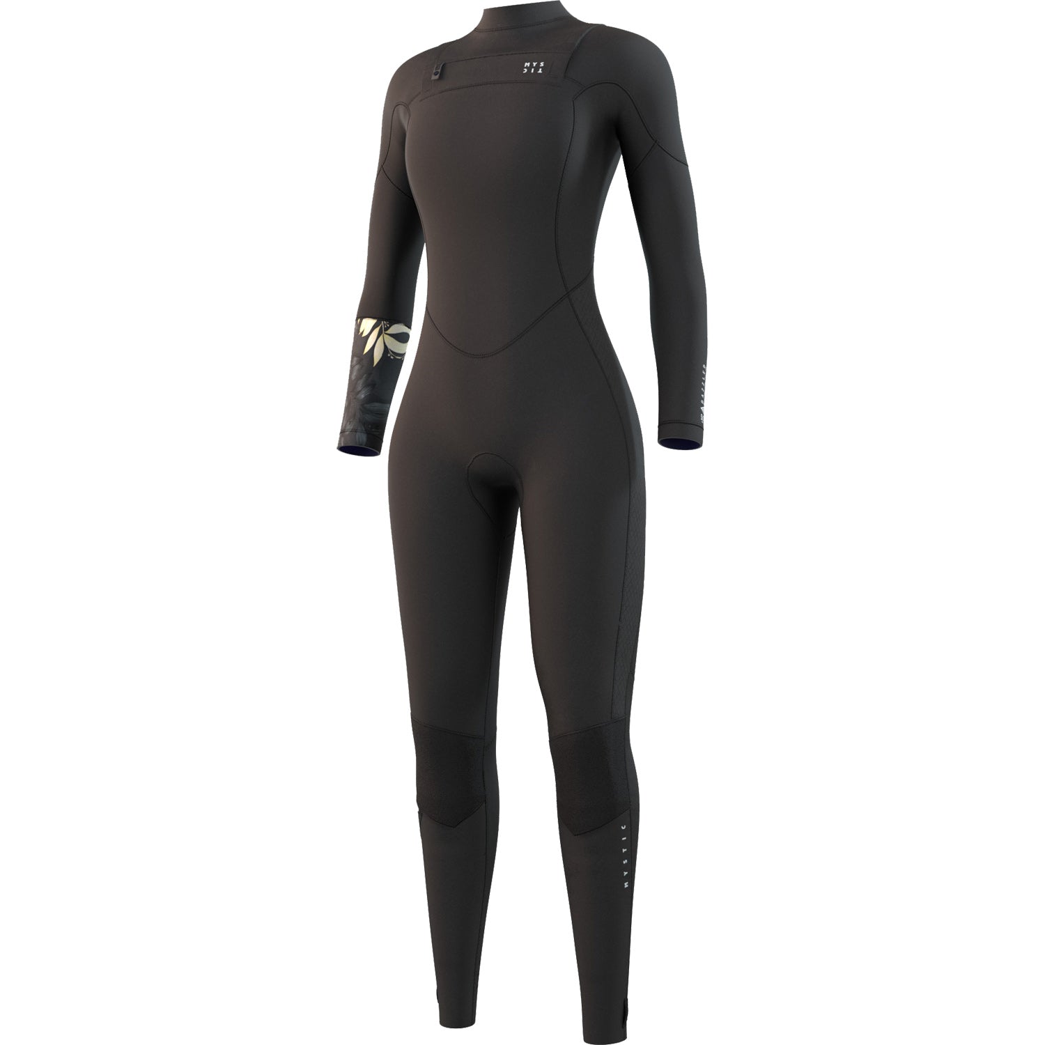  Mystic Womens Dazzled 5/3 Double Front Zip Wetsuit - Black