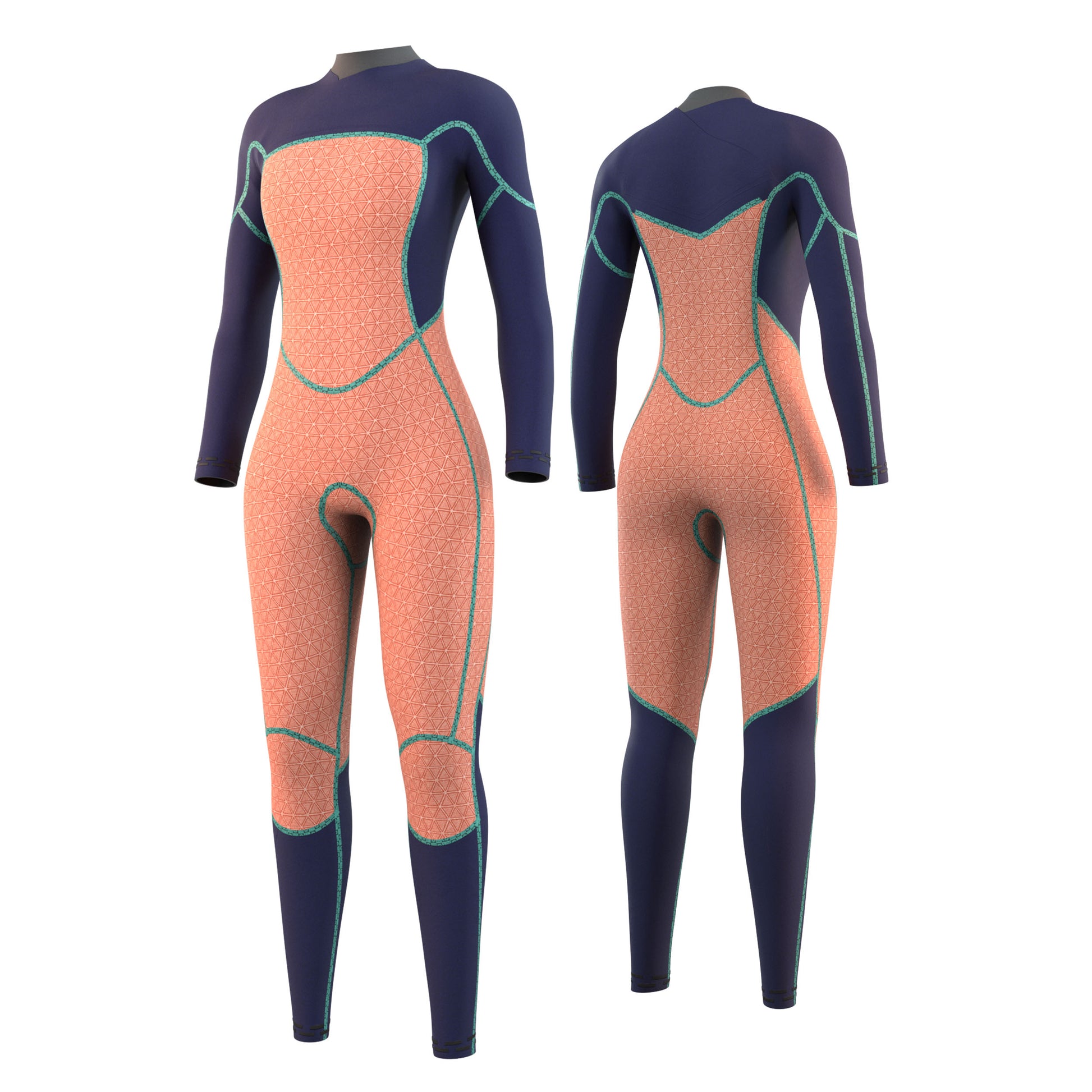  Mystic Womens Jayde 4/3mm Chest-Zip Wetsuit - Black