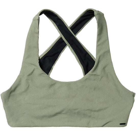 Mystic Womens Lana Bikini Top - Olive Green