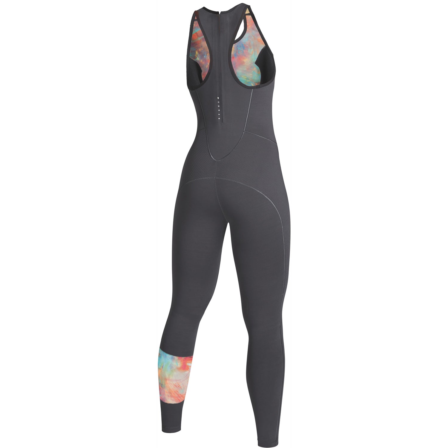  Mystic Womens Lunar 2mm Back-Zip Long Jane Wetsuit - Dark Grey