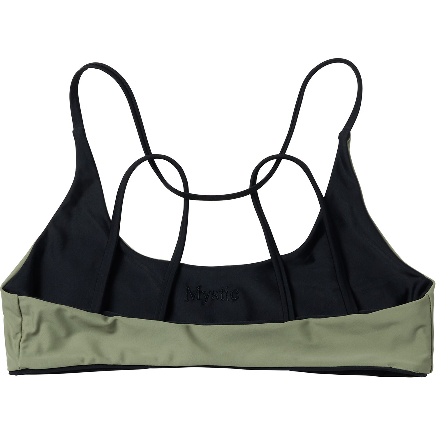  Mystic Womens Soul Reversible Bikini Top - Black / Green