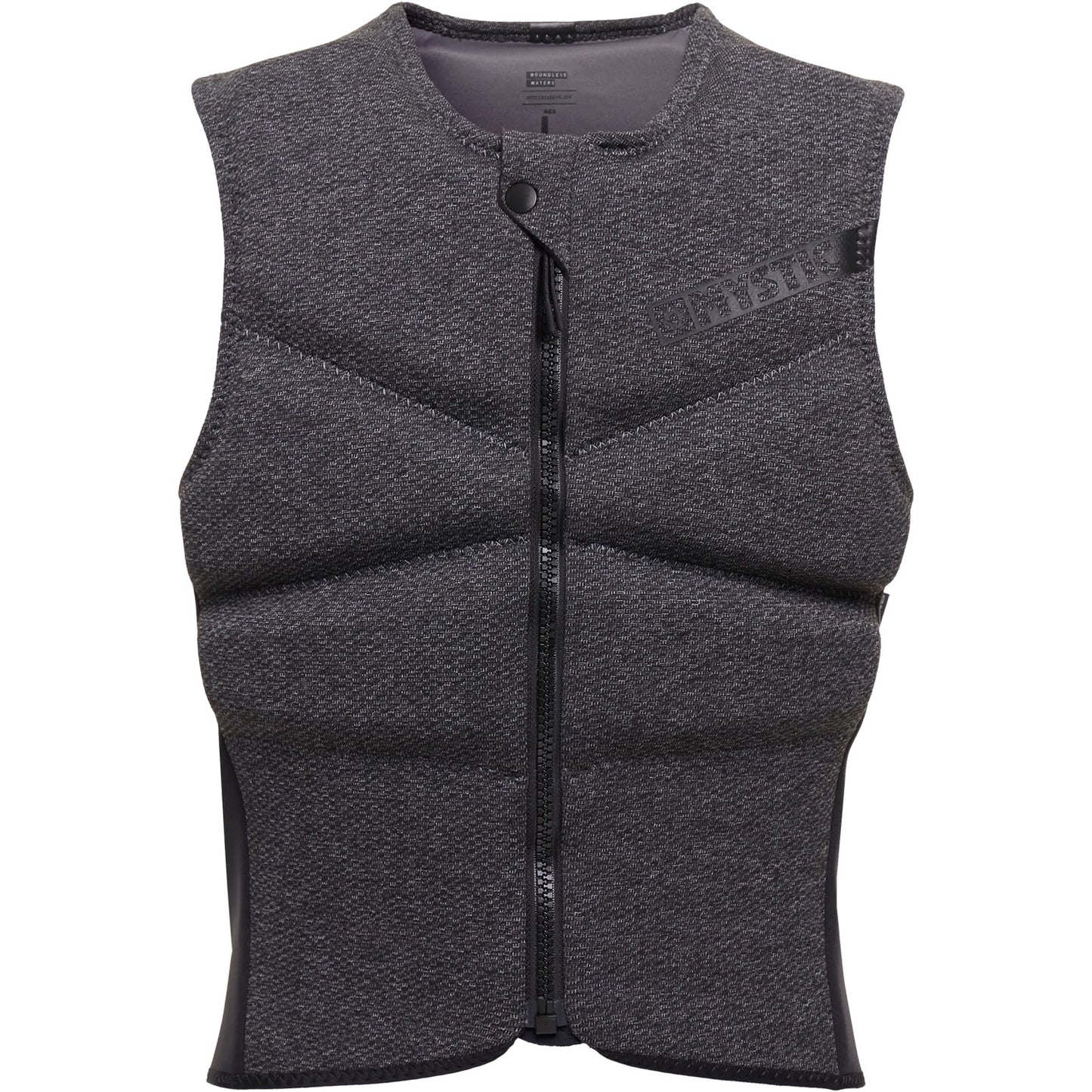  Mystic Block Kite Surfing Front-Zip Impact Vest - Grey