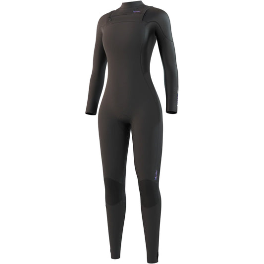  Mystic Womens Jayde 4/3mm Chest-Zip Fullsuit Wetsuit - Black