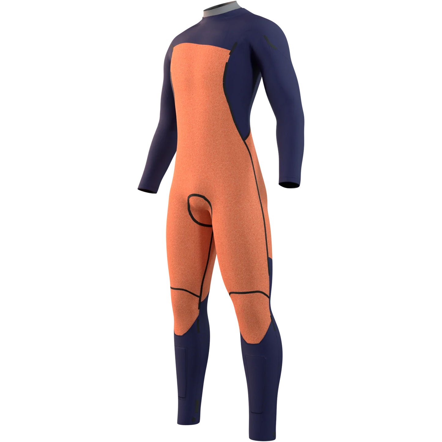  Mystic Marshall 5/3mm Front-Zip Fullsuit Wetsuit - Navy Red
