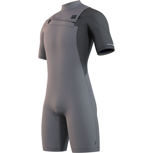 Mystic Marshall 3/2mm Shorty Wetsuit - Light Grey