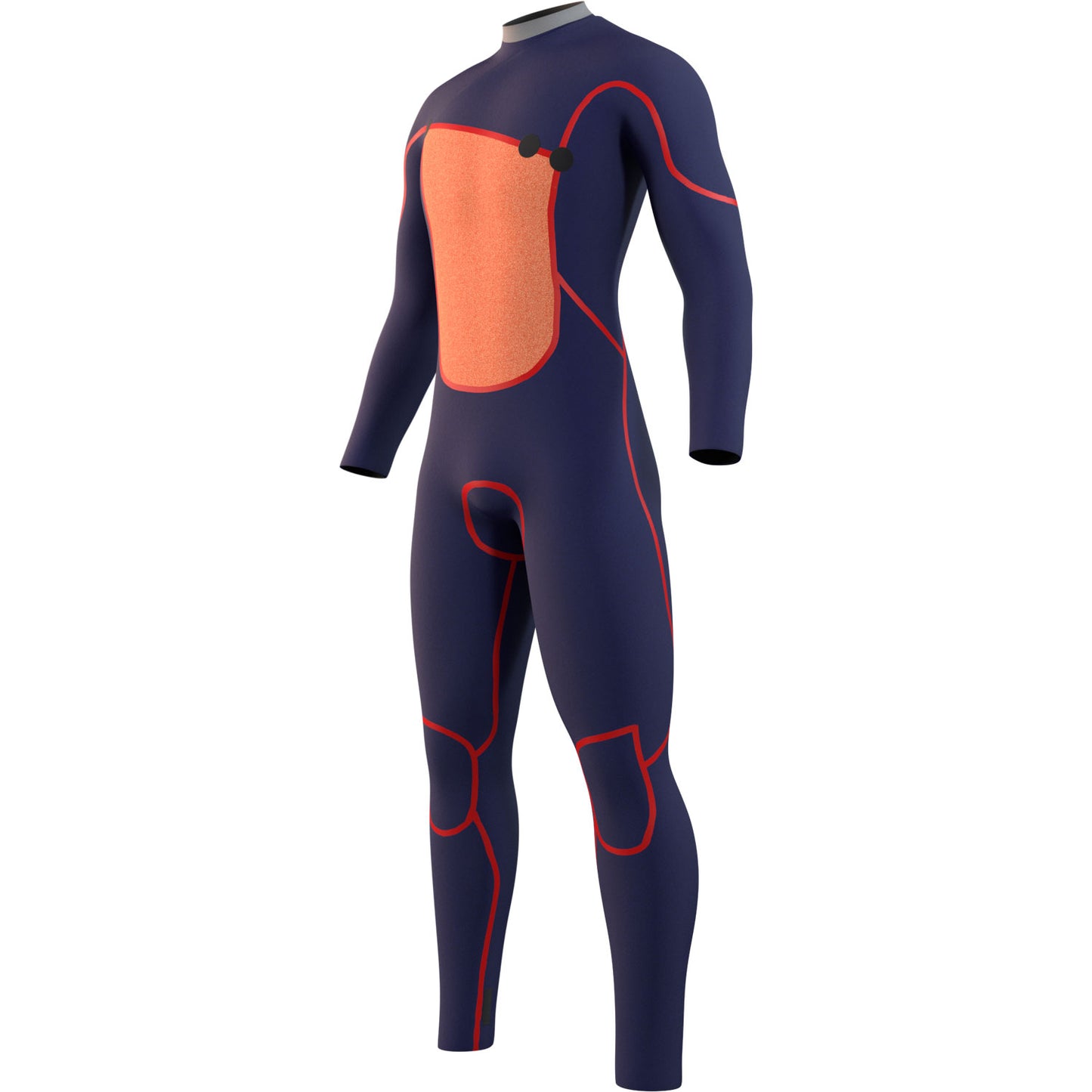  Mystic THE ONE 4/3mm Zip-Free Wetsuit - Red 230121