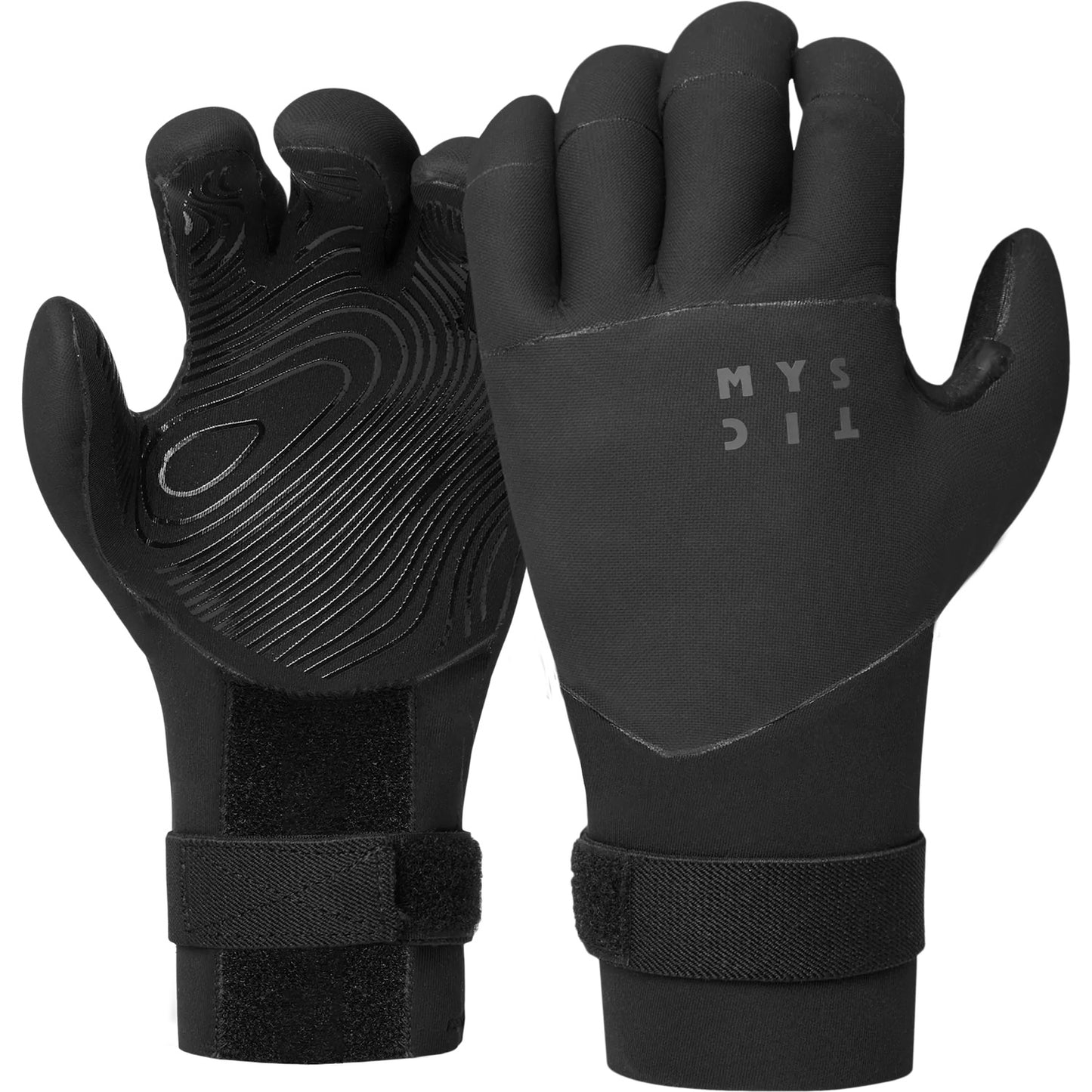  Mystic Suprem 4mm Pre Curved Wetsuit Gloves - Black