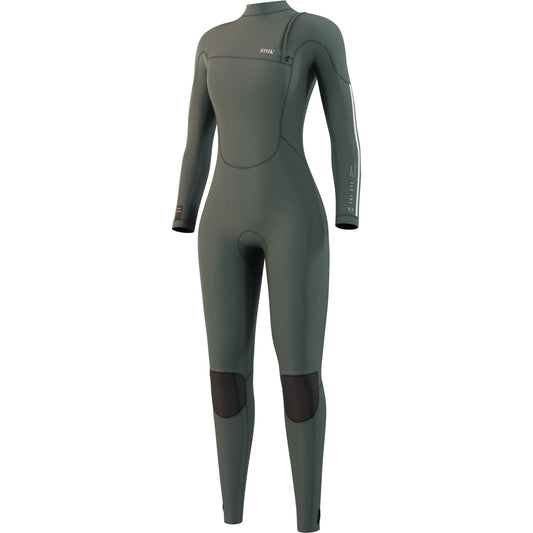  Mystic Womens The One 4/3 GBS Zip-Free Wetsuit - Dark Olive