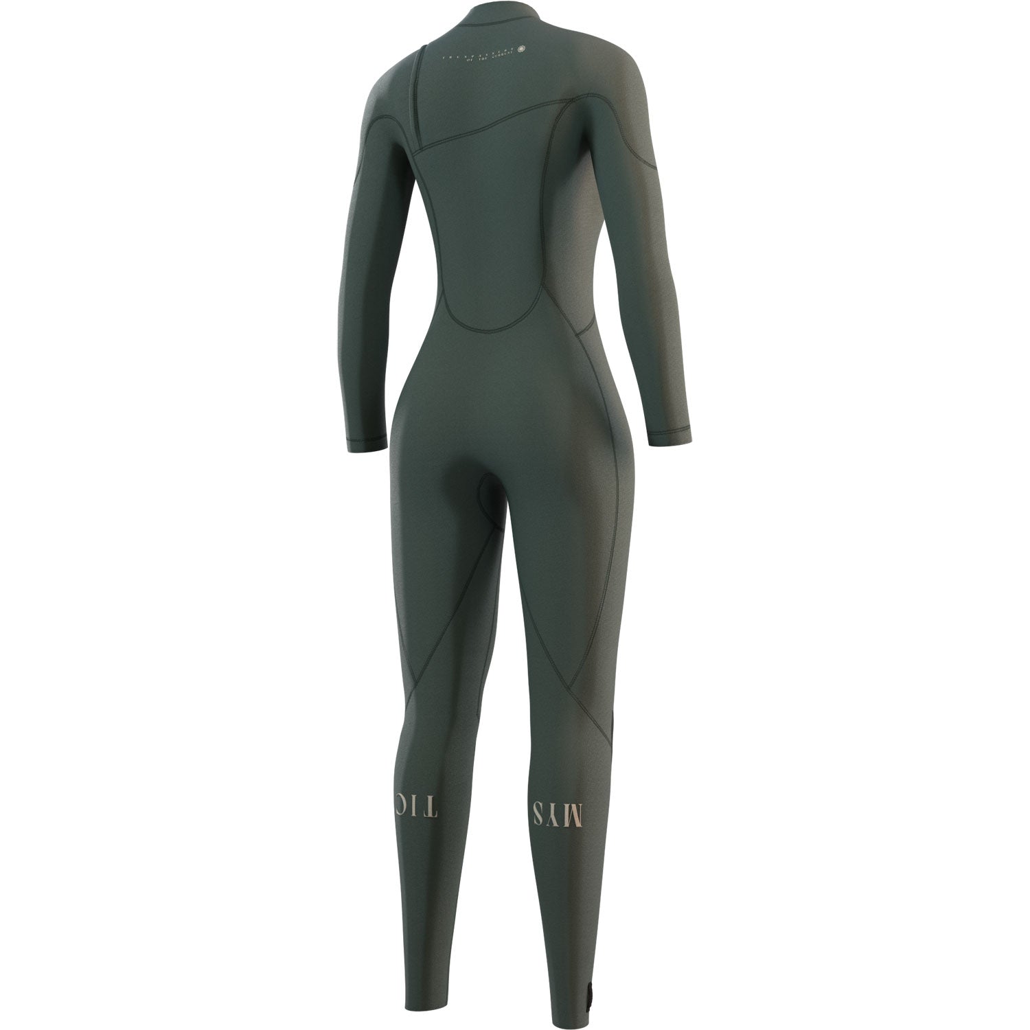  Mystic Womens The One 4/3 GBS Zip-Free Wetsuit - Dark Olive