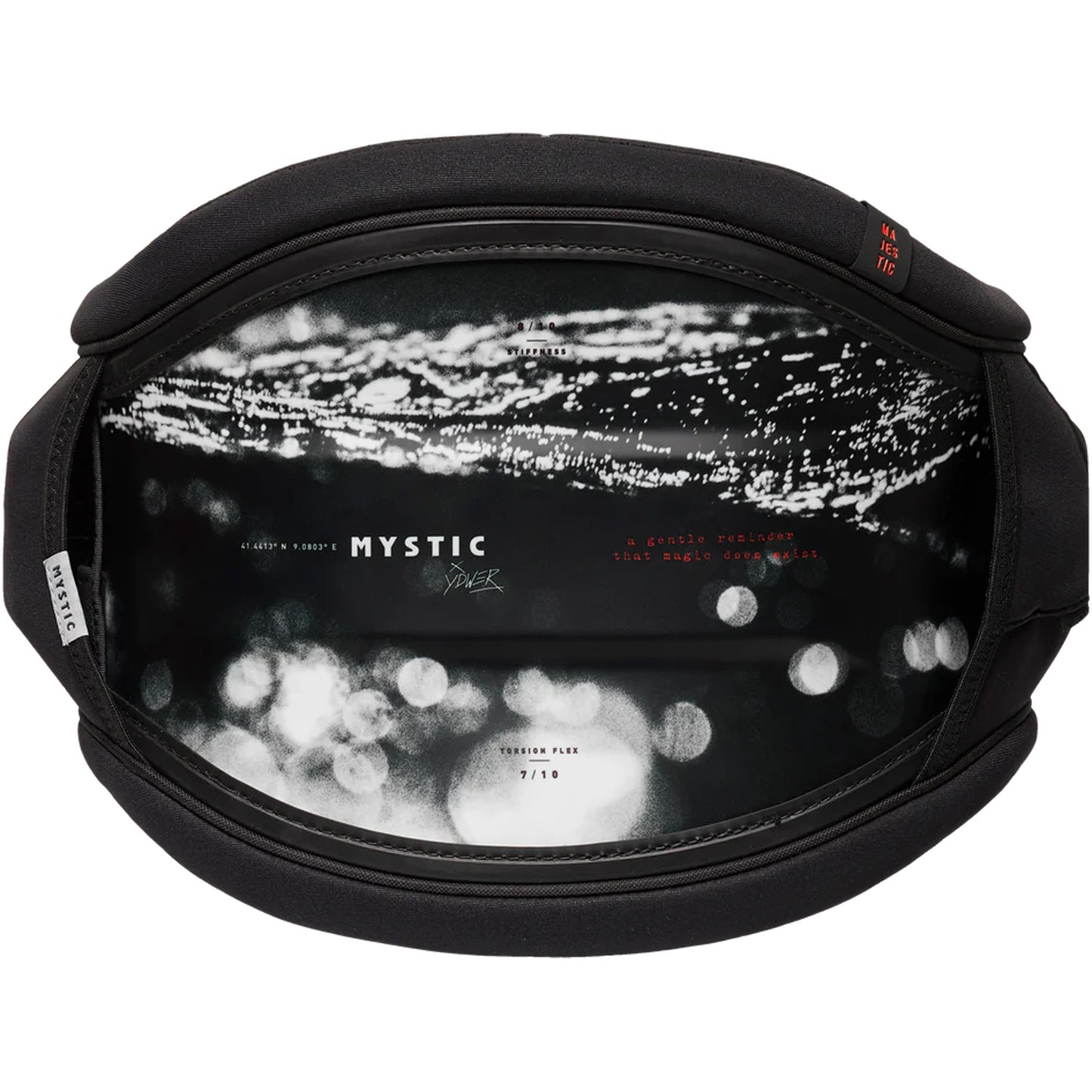  Mystic Majestic YDWER Waist Harness No Spreader Bar - Black/White