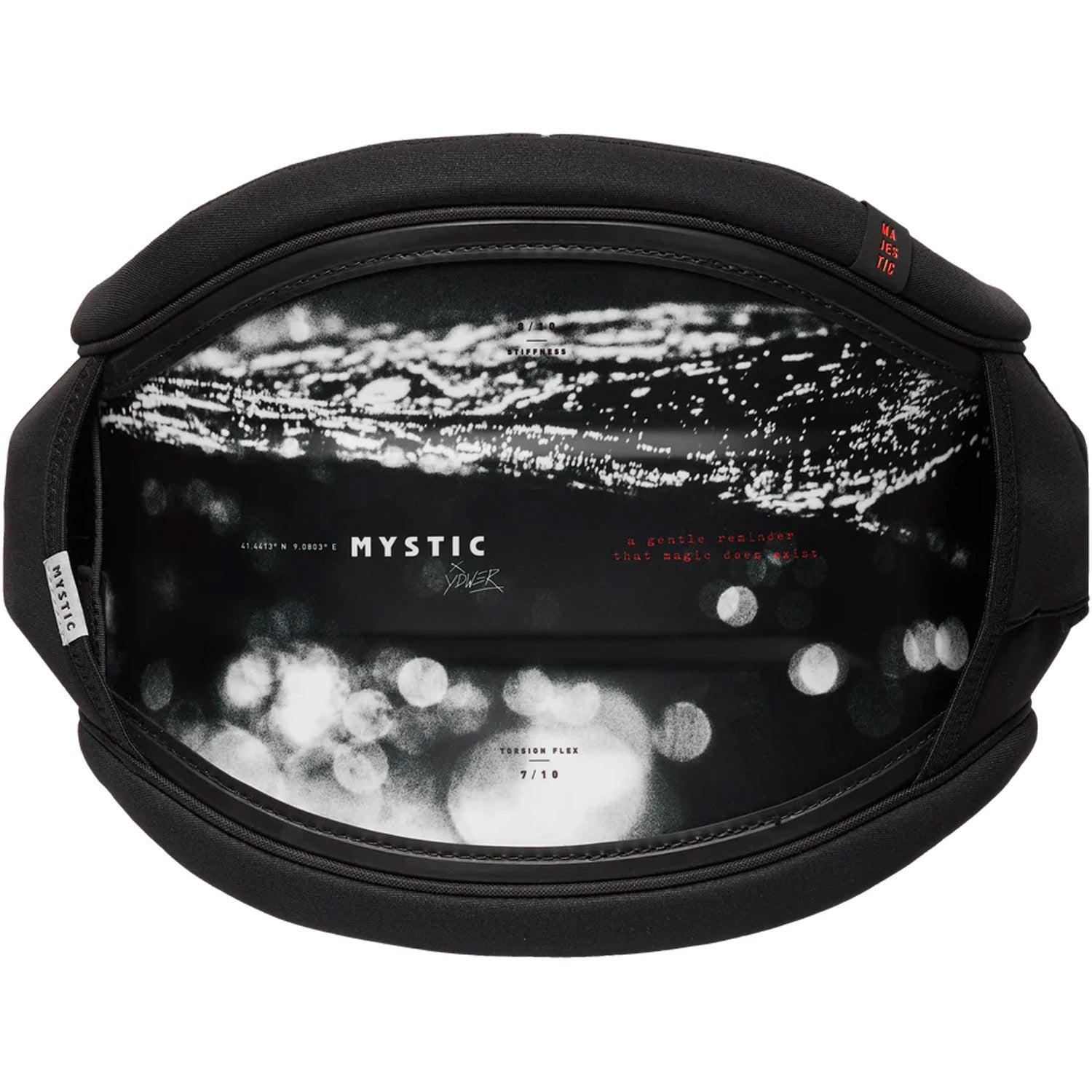  Mystic Majestic YDWER Waist Harness No Spreader Bar - Black/White