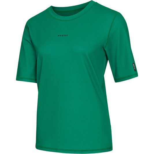  Mystic Womens Solstice Short-Sleeve Rashvest-Green