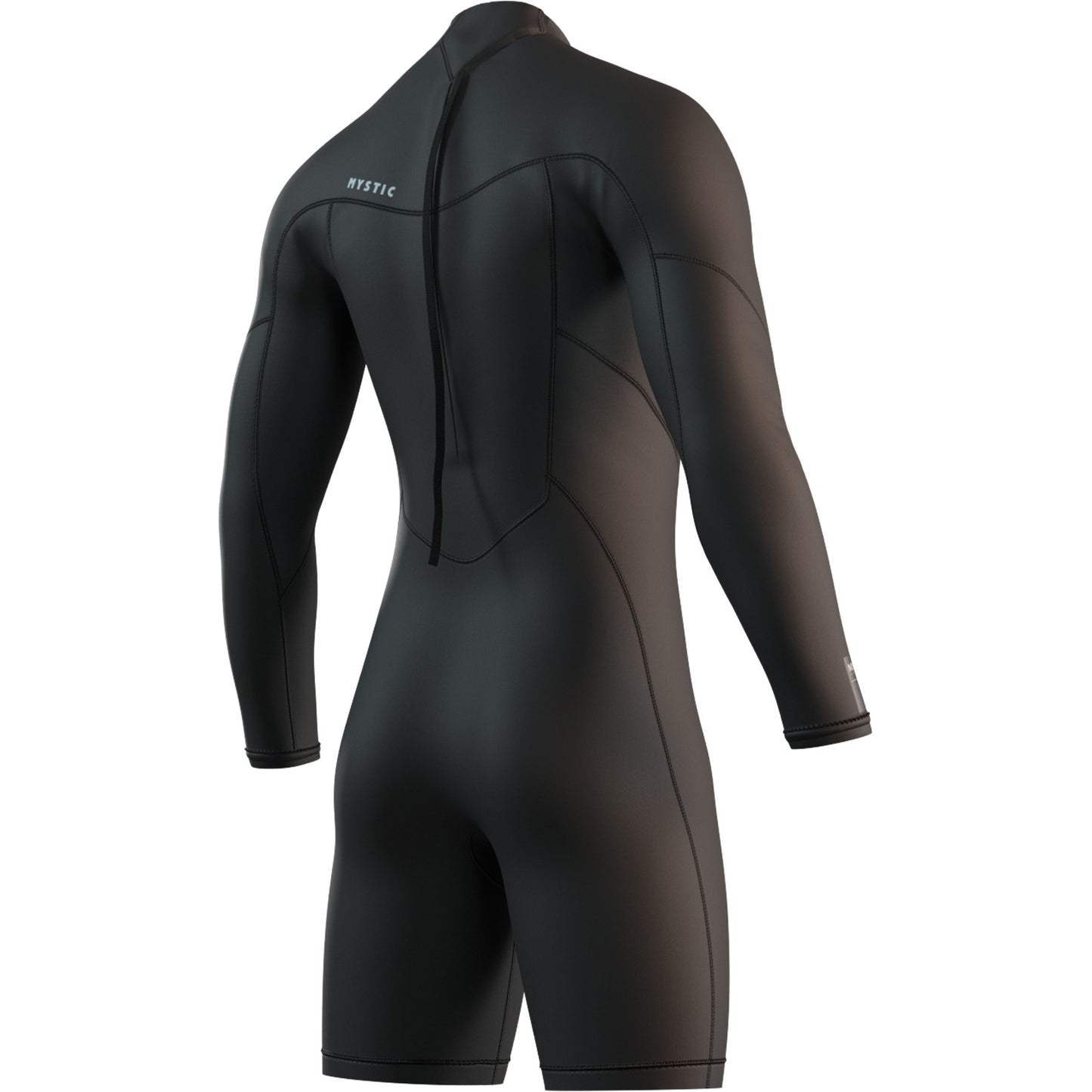  Mystic BRAND 3/2mm Back-Zip Long Arm Shorty Wetsuit - Black