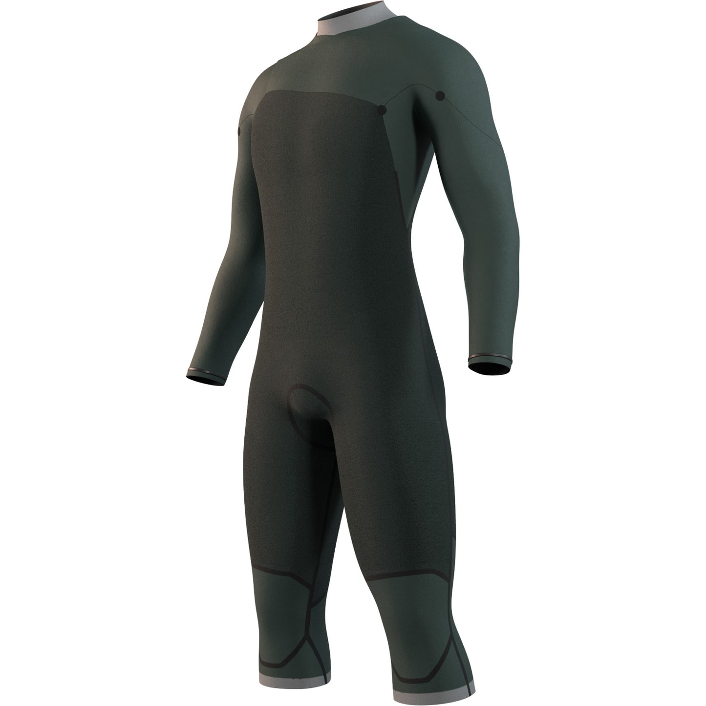  Mystic MOTION 4/3m Front-Zip Long Arm Short Leg Wetsuit - Black