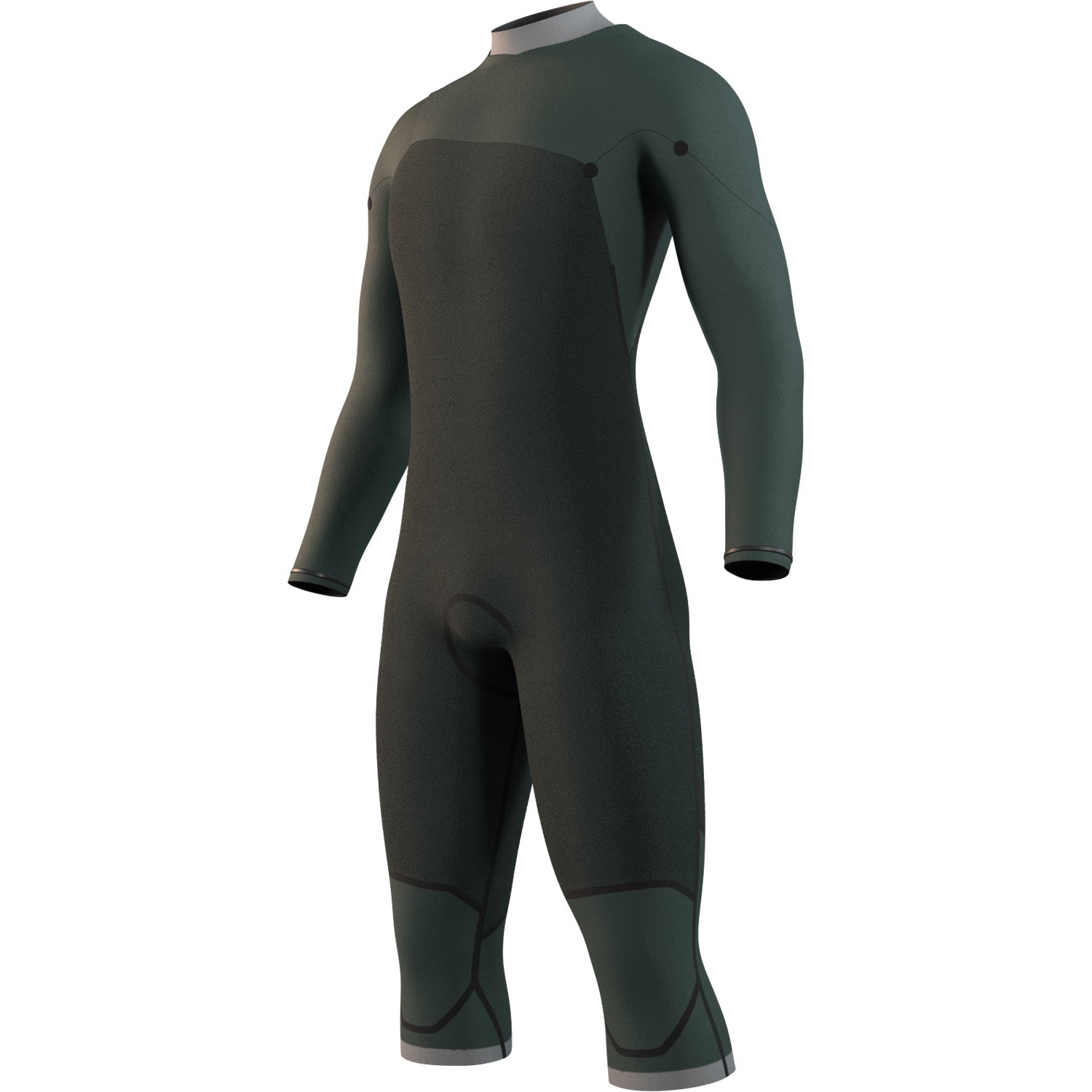  Mystic MOTION 4/3m Front-Zip Long Arm Short Leg Wetsuit - Black