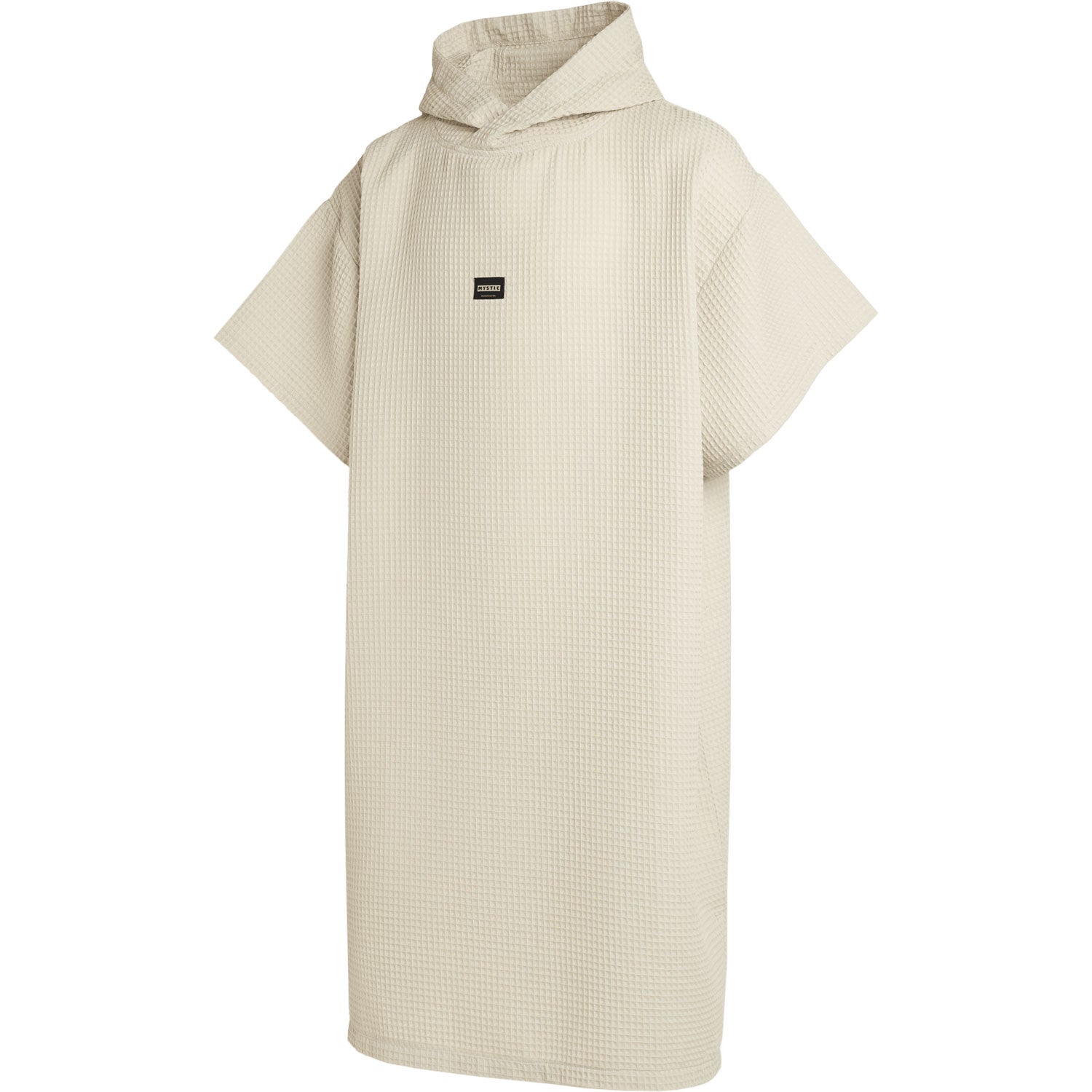  Mystic Waffle Cotton Poncho Robe- Sand