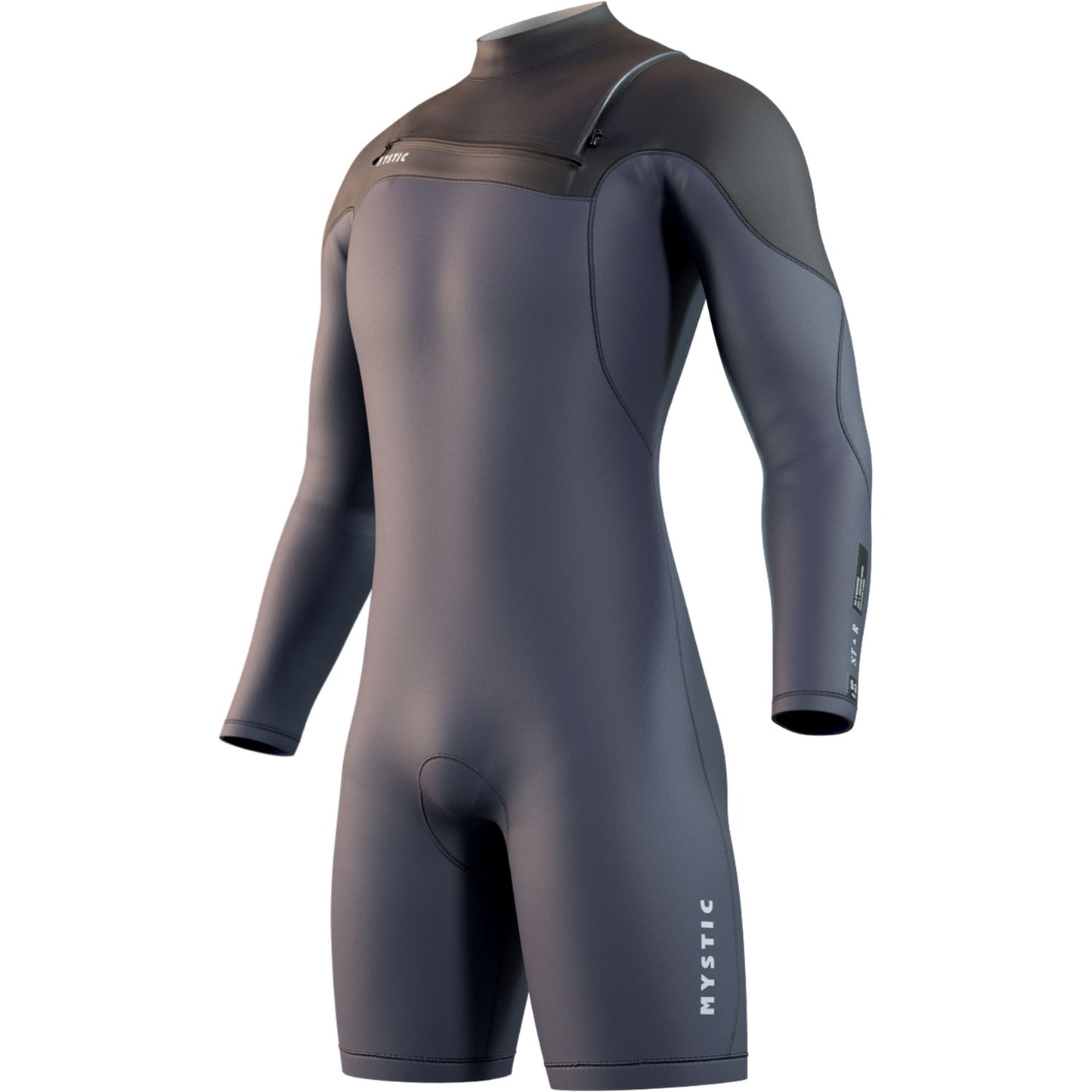  Mystic STAR 3/2 Chest-Zip Longarm Shorty Wetsuit- Navy