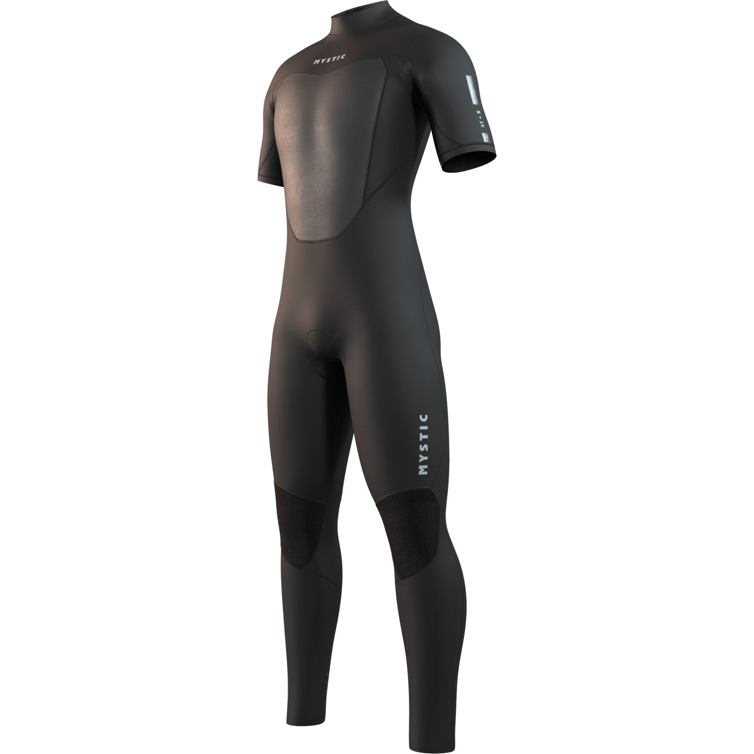  Mystic STAR 3/2mm Back-Zip Short Arm Wetsuit - Black