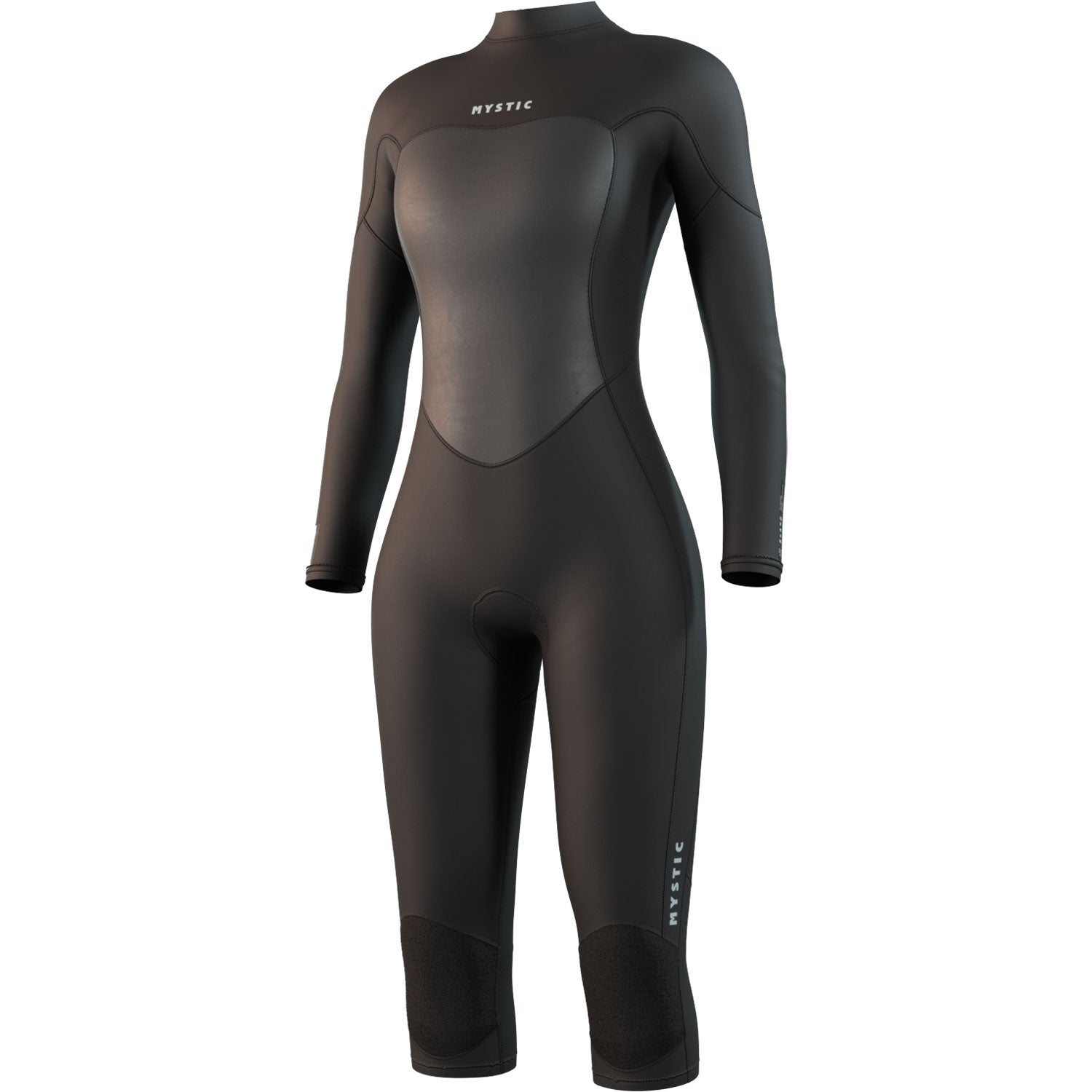  Mystic Womens Brand 3/2mm Back-Zip Short Leg Wetsuit - Black