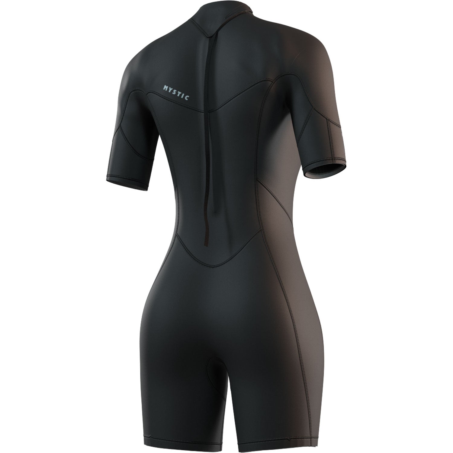  Mystic Womens Brand 3/2mm Back-Zip Shortty Wetsuit - Black