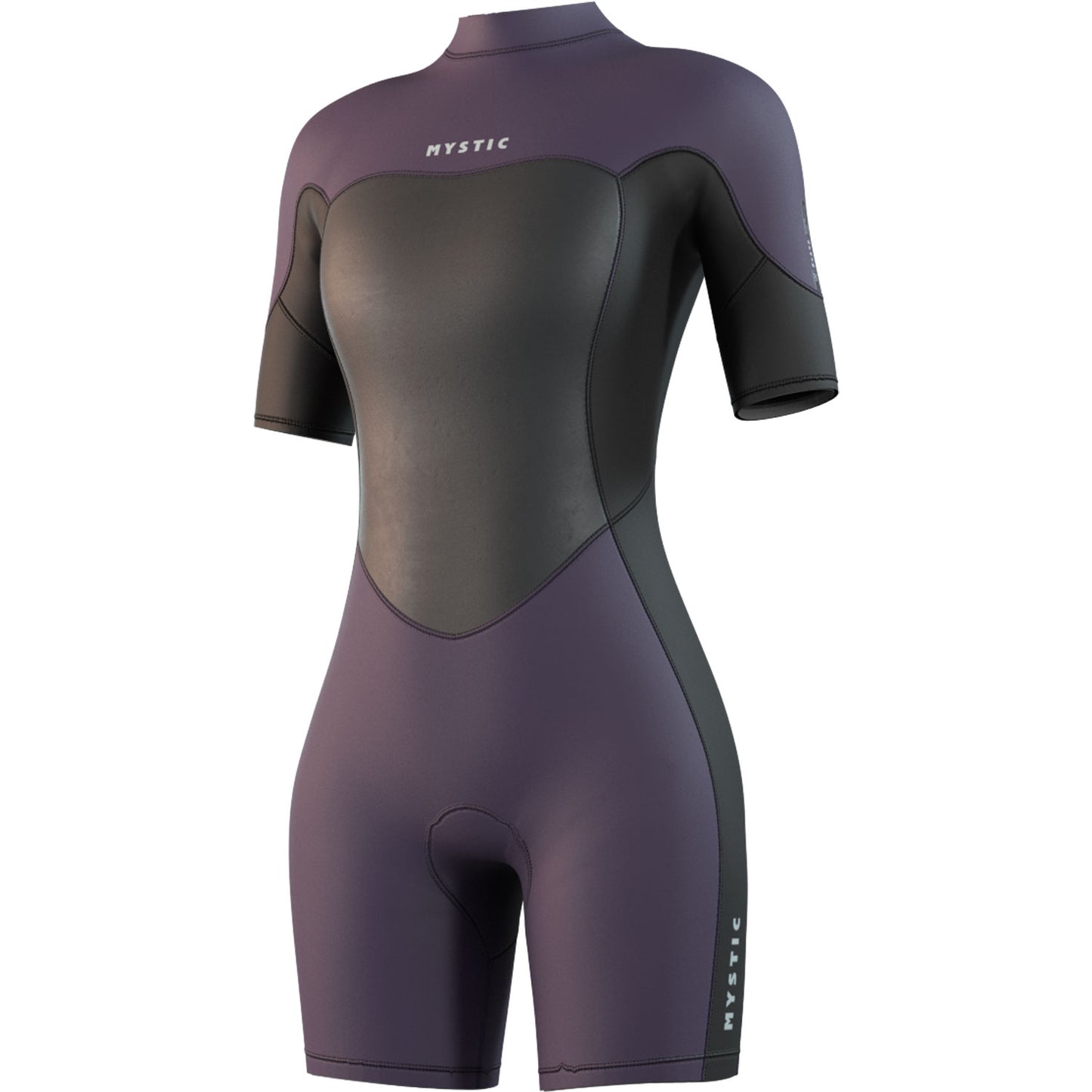  Mystic Womens Brand 3/2mm Back-Zip Shortty Wetsuit - Purple