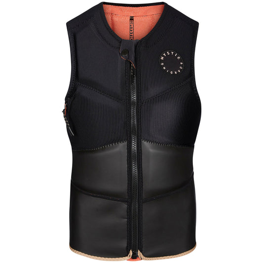  Mystic Womens Gem Kite Surfing F-Zip Impact Vest - Black