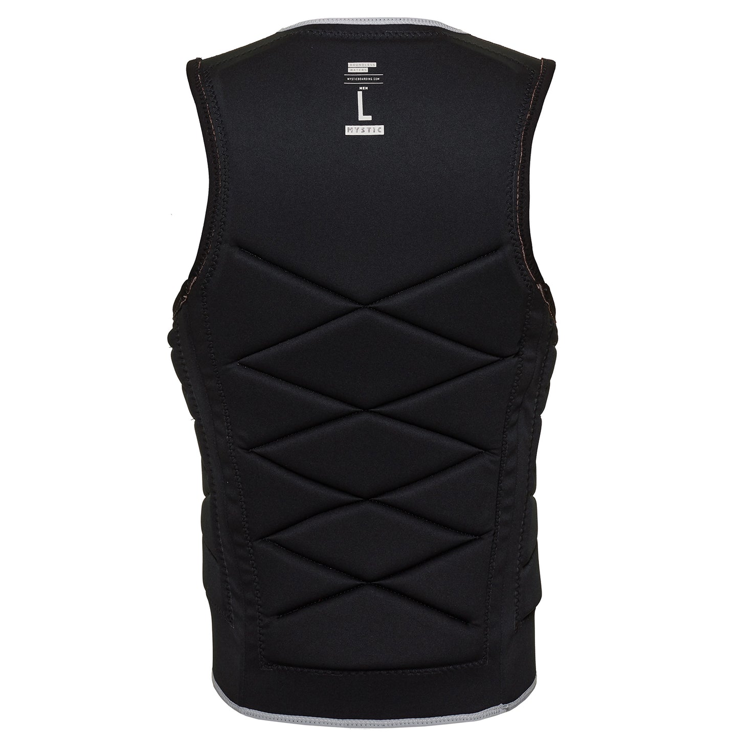  Mystic Outlaw Wake Boarding Front-Zip Impact Vest - Black