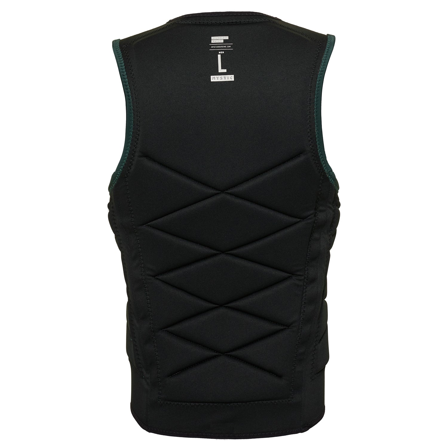  Mystic Outlaw Wake Boarding Front-Zip Impact Vest - Dark Leaf