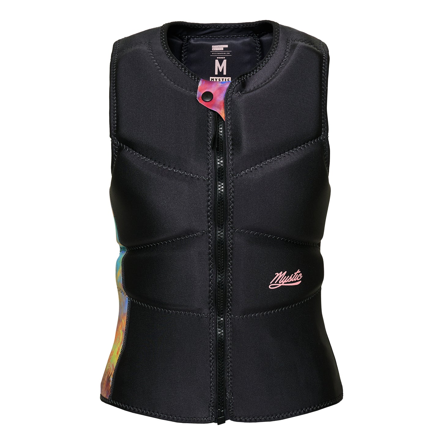  Mystic Womens Ruby Kite Surfing Front-Zip Impact Vest - Dark Grey