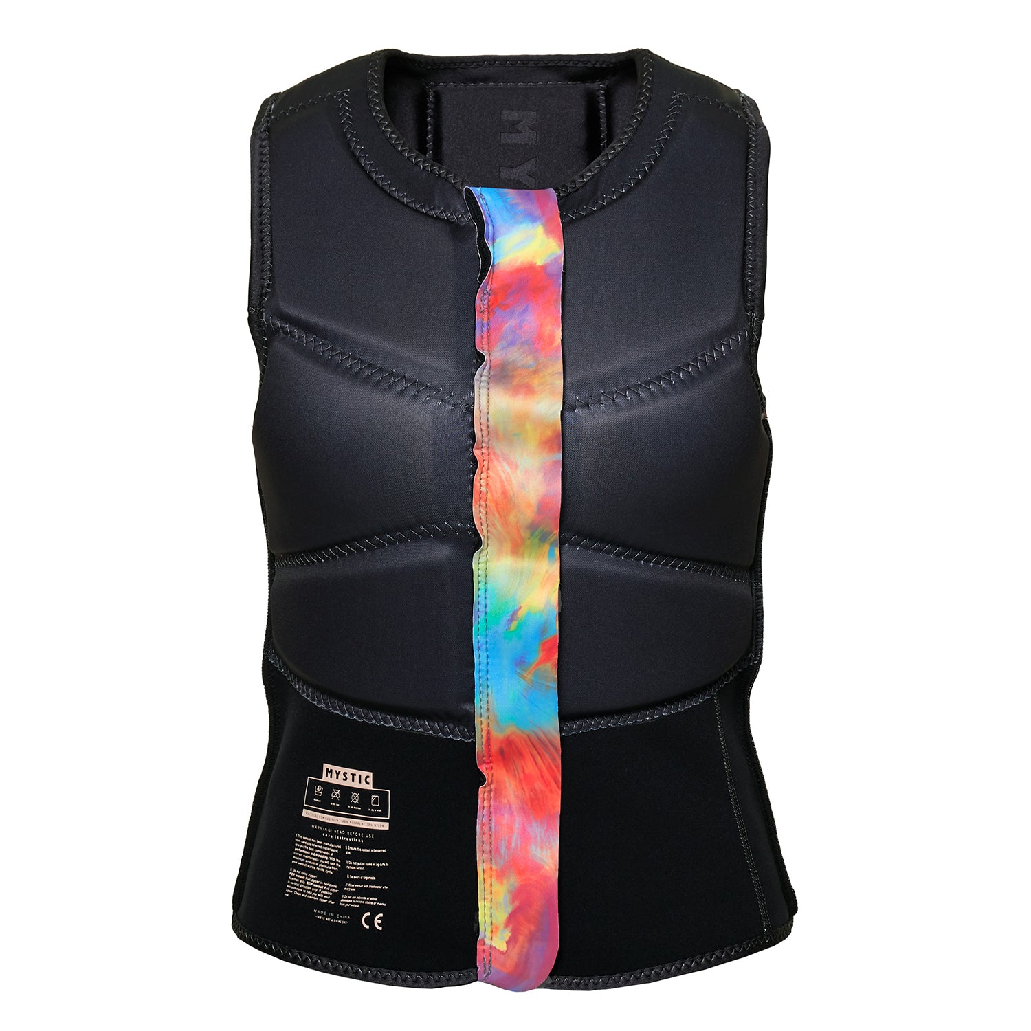  Mystic Womens Ruby Kite Surfing Front-Zip Impact Vest - Dark Grey