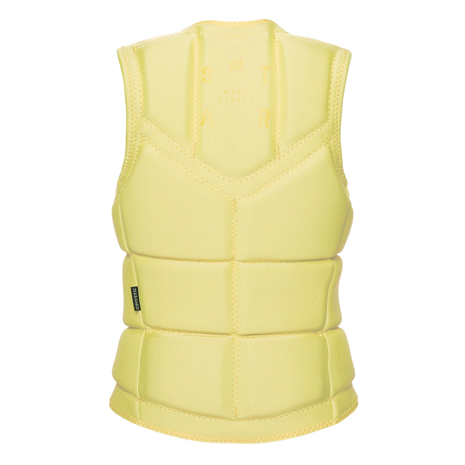  Mystic Womens Star Wake Boarding Front-Zip Impact Vest - Pastel Yellow