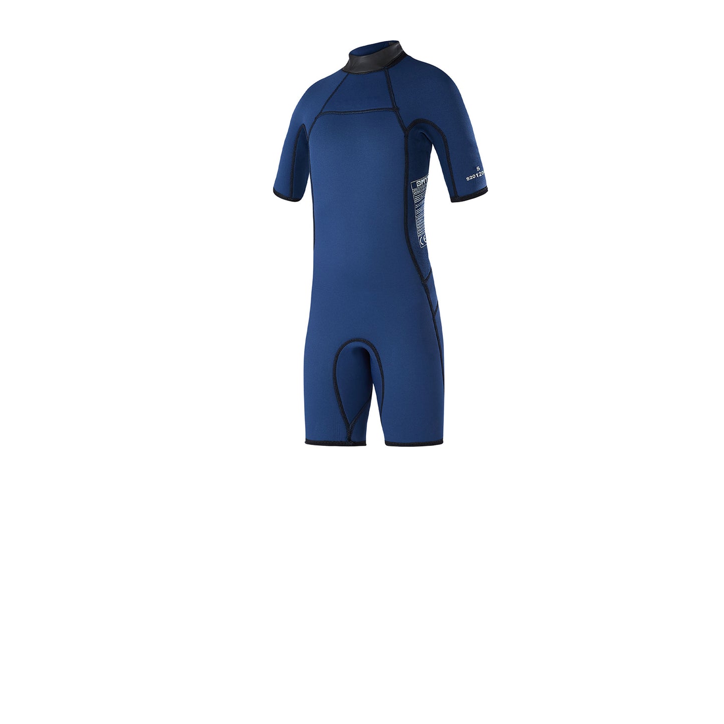  Mystic Junior Star 3/2 GBS Back Zip Flatlock Shorty Wetsuit - Night Blue