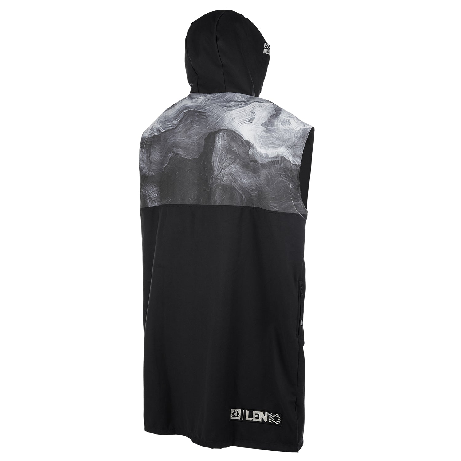  Mystic LEN10 Quickdry Poncho - Black/White