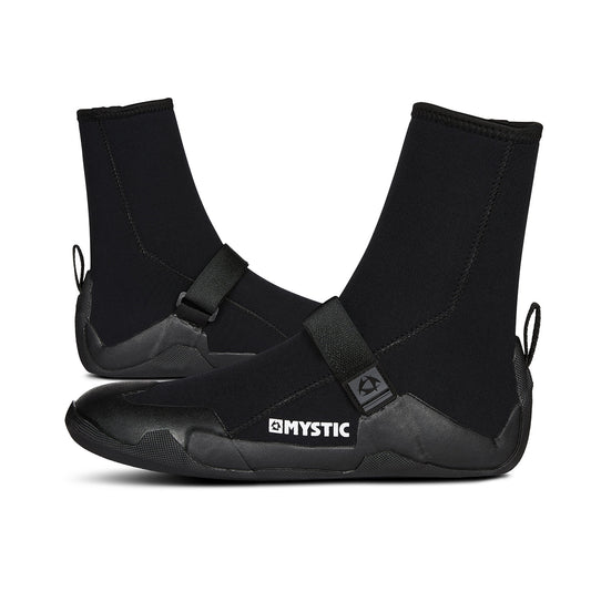  Mystic Star 5mm Round-Toe Wetsuit Boots - Black